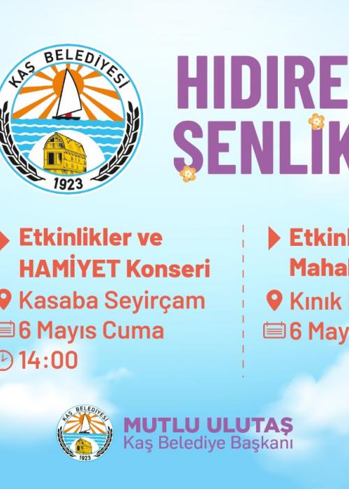 6 MAYIS HIDIRELLEZ ŞENLİĞİ HAMİYET KONSERİ