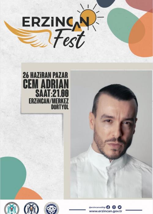 26 HAZİRAN ERZİNCAN FEST CEM ADRİAN KONSERİ