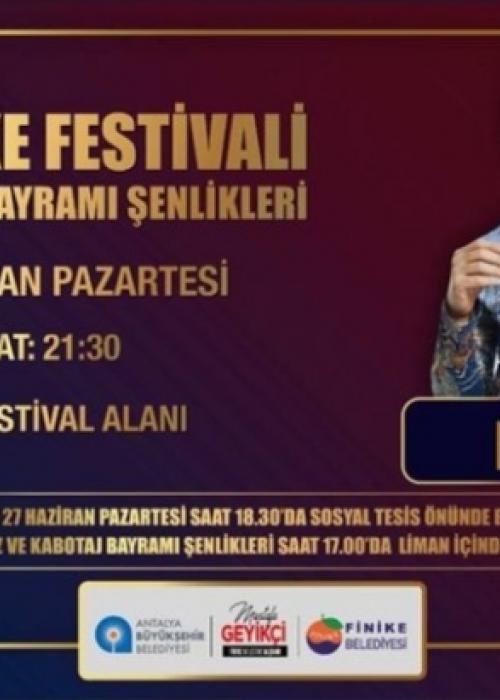 32.FİNİKE FESTİVALİ VE KABOTAJ BAYRAMI 27 HAZİRAN EDİS KONSERİ