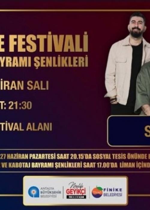 32.FİNİKE FESTİVALİ VE KABOTAJ BAYRAMI 28 HAZİRAN SAKİLER KONSERİ