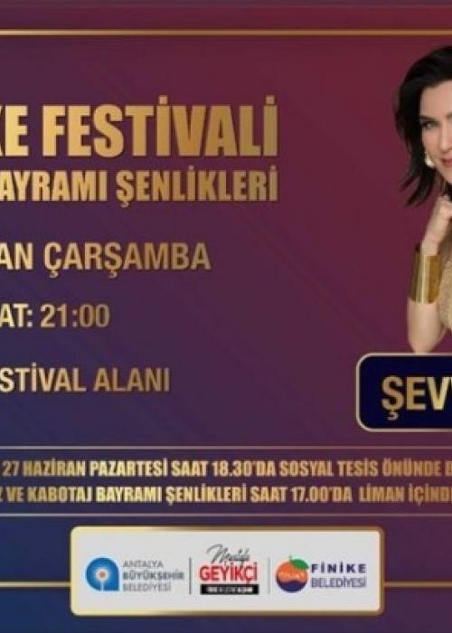 32.FİNİKE FESTİVALİ VE KABOTAJ BAYRAMI 29 HAZİRAN ŞEVVAL SAM KONSERİ