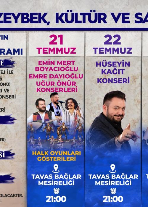 21-22-23-24 TEMMUZ TAVAS 4.ZEYBEK KÜLTÜR FESTİVALİ