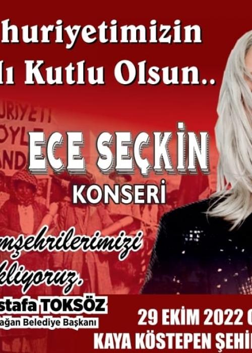 29 EKİM CUMHURİYET BAYRAMI YATAĞAN BELEDİYESİ ECE SEÇKİN KONSERİ