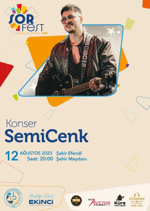 YOZGAT SORFEST 2023 GENÇLİK FESTİVALİ SEMCENK KONSERİ.