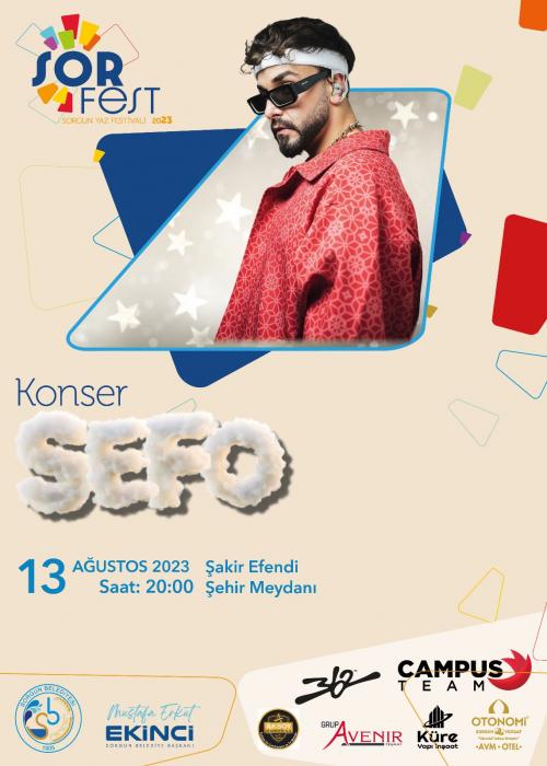 YOZGAT SORFEST 2023 GENÇLİK FESTİVALİ SEFO KONSERİ.