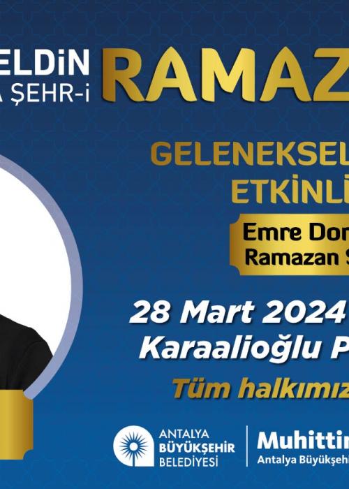 28 MART ANTALYA RAMAZAN ETKİNLİĞİ EMRE DORMAN KONSERİ