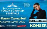2.ULUSLARARASI ANTALYA YÖRÜK TÜRKMEN FESTİVALİ ELİF BUSE DOĞAN KONSERİ
