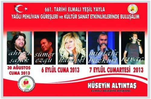 Elmalı 661. Tarihi Yeşil Yayla Yağlı Pehlivan Güreşleri ve Kültür Sanat Etkinlikleri (Antalya)