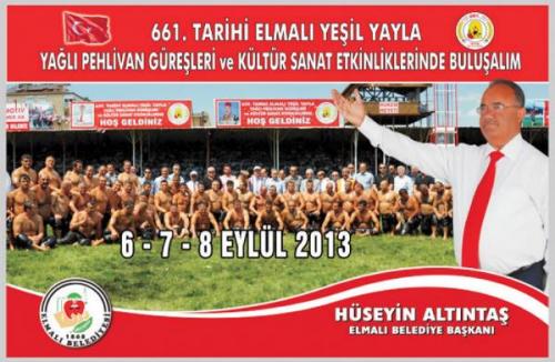 661. Tarihi Elmalı Yeşil Yayla Yağlı Pehlivan Güreşleri ve Kültür Sanat Etkinlikleri
