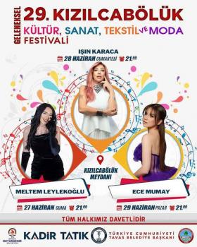 29.KIZILCABÖLÜK KÜLTÜR,SANAT FESTİVALİ 27-28-29 HAZİRAN
