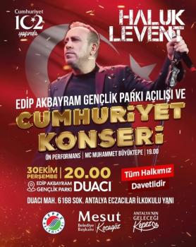 30 EKİM KEPEZ HALUK LEVENT KONSERİ