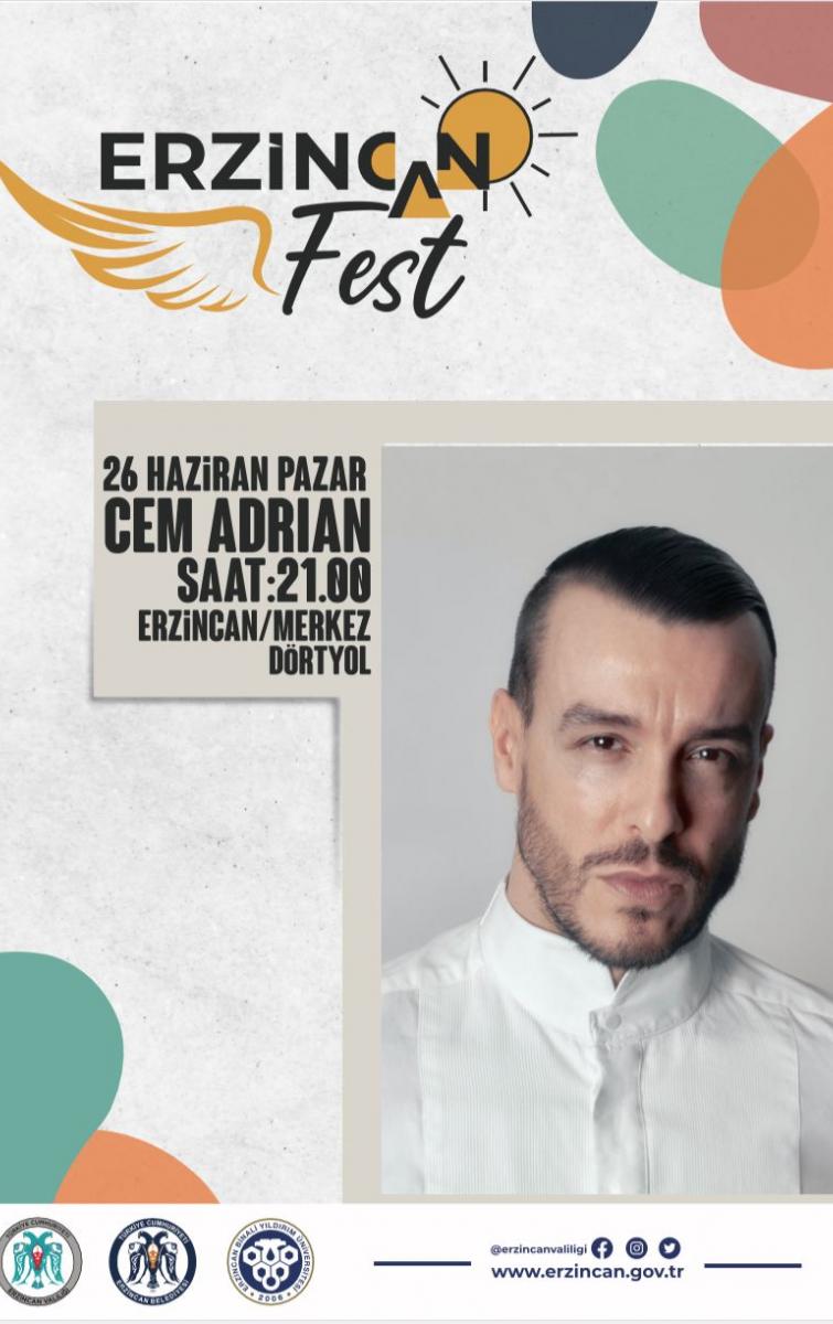 26 HAZİRAN ERZİNCAN FEST CEM ADRİAN KONSERİ