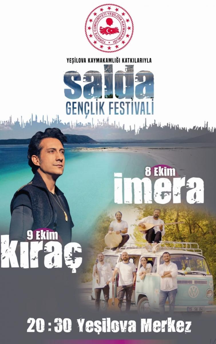 8-9 EKİM SALDA GENÇLİK FESTİVALİ KAPSAMINDA İMERA&KIRAÇ KONSERLERİ